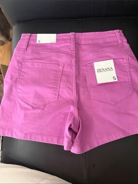 Zenana Outfitters Vibrant Pink High-Waist Women's Shorts